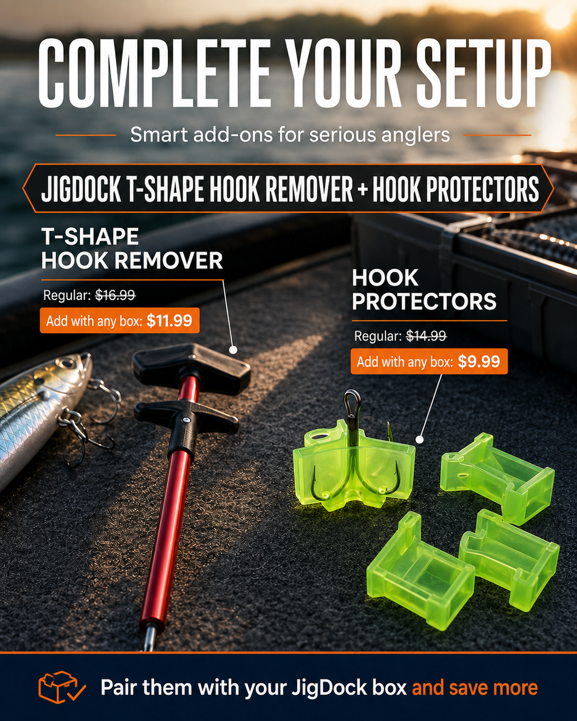 JigDock Rinse Box – Rinse, Drain & Store Fishing Lures