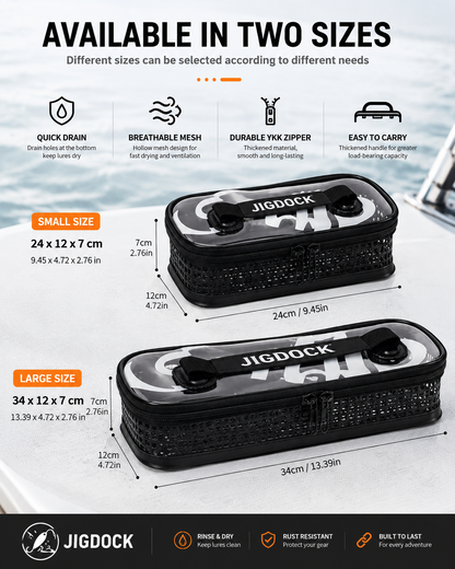 JigDock Rinse Box – Rinse, Drain & Store Fishing Lures
