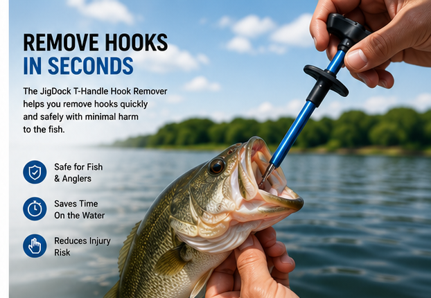 JigDock T-Handle Hook Remover
