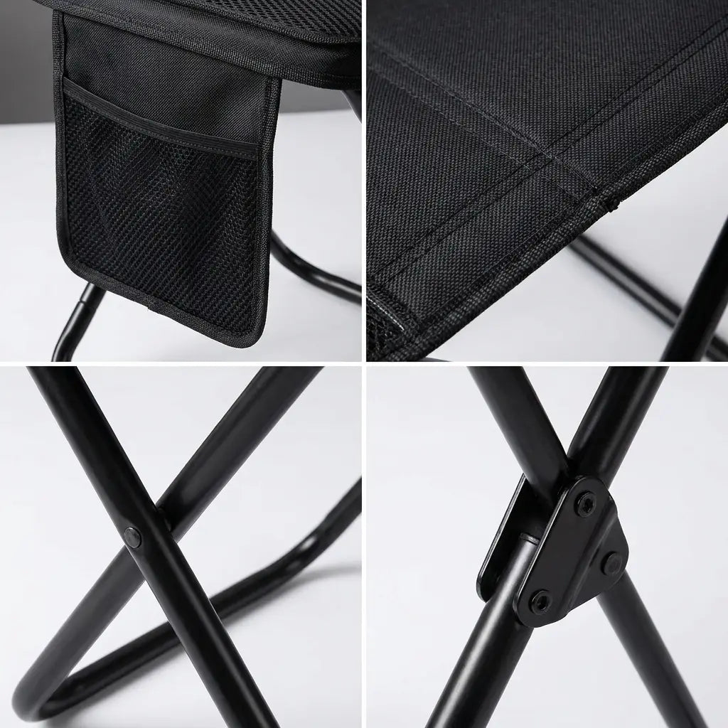 JigDock Foldable Fishing Stool – Portable Crossbody Seat for Anglers