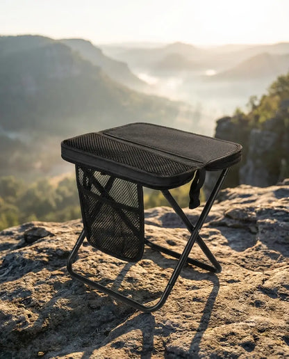 JigDock Foldable Fishing Stool – Portable Crossbody Seat for Anglers